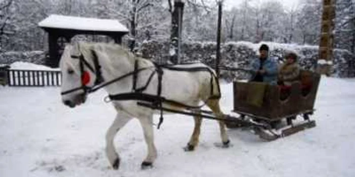 Turiştii sunt aşteptaţi după ce va mai ninge la o plimbare pe aleile muzeului