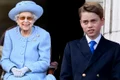 Regina Elisabeta, Printul George, foto Pinterest jpg