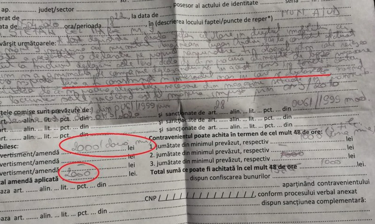 Cei doi soți, sancționați întrucât n-au trecut ora în declarație