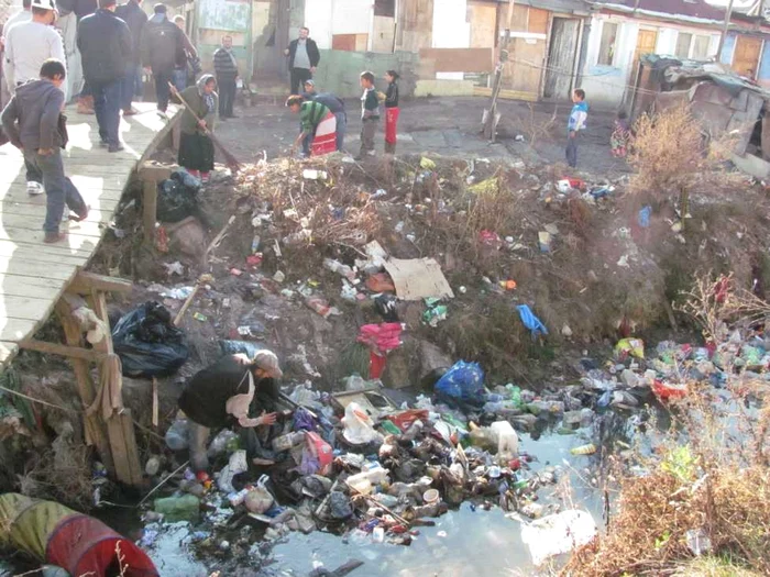 Pârâul Craica a fost la un pas de-a ieşi din matcă FOTO: Adevărul