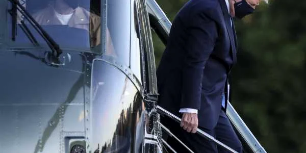 donald trump masca covid . foto epa-efe