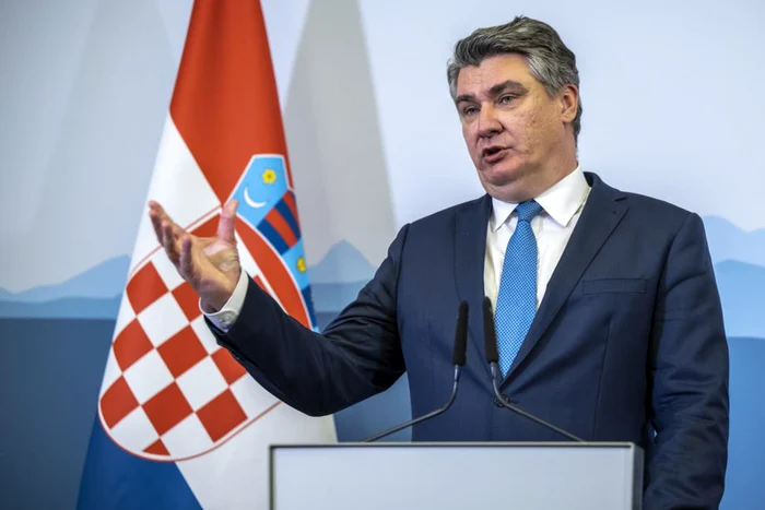 Foto: EPA-EFE / Preşedintele croat, Zoran Milanovic