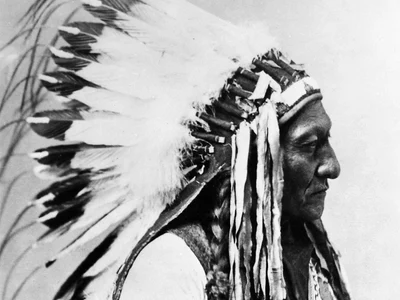 Sitting Bull în 1885 (© U.S. National Archives and Records Administration)