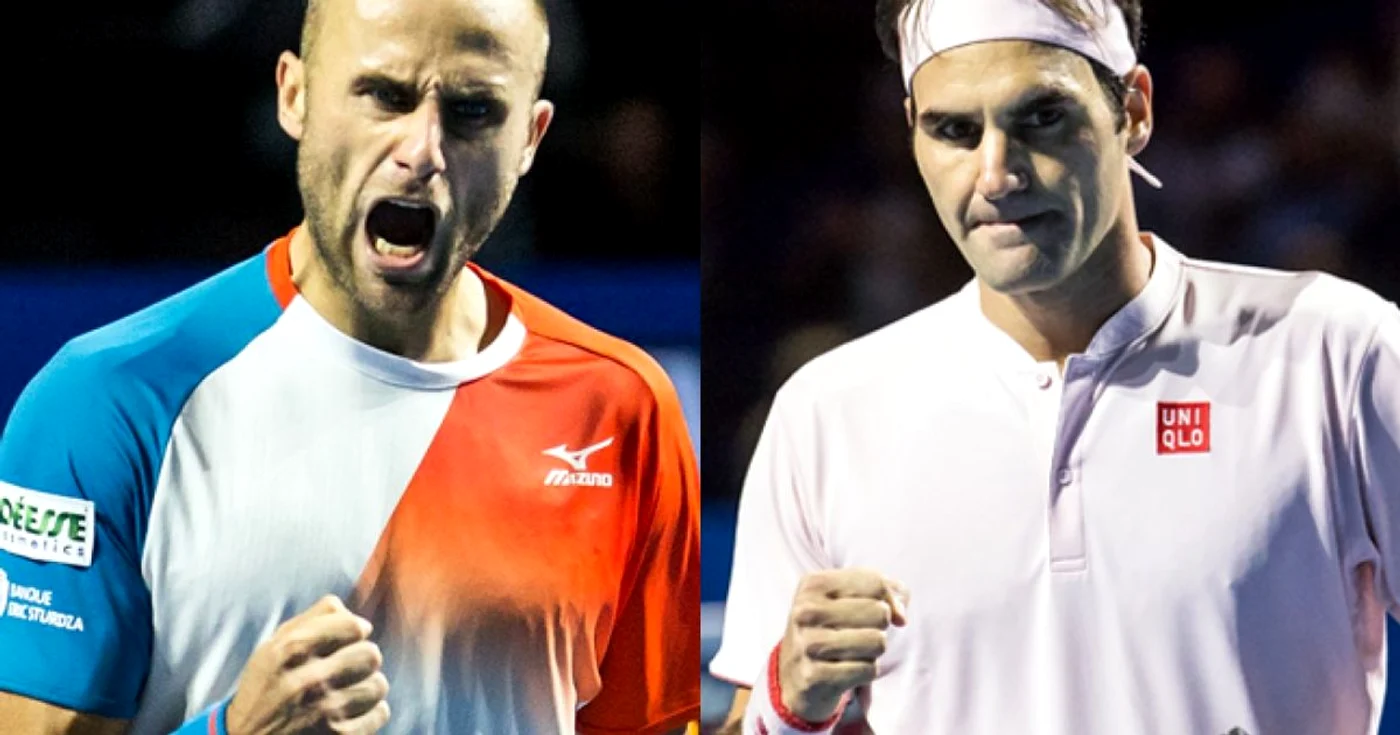 Marius Copil şi Reger Federer