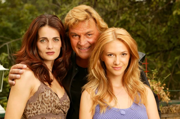 Elvira Deatcu, Florin Piersic și Adela Popescu pe platourile de filmare