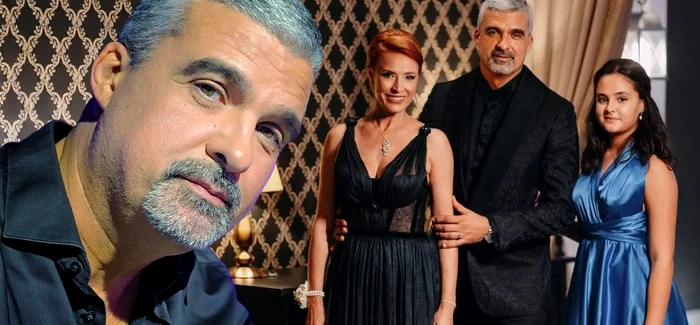 Aurelian Temișan alături de soția și fiica lui 