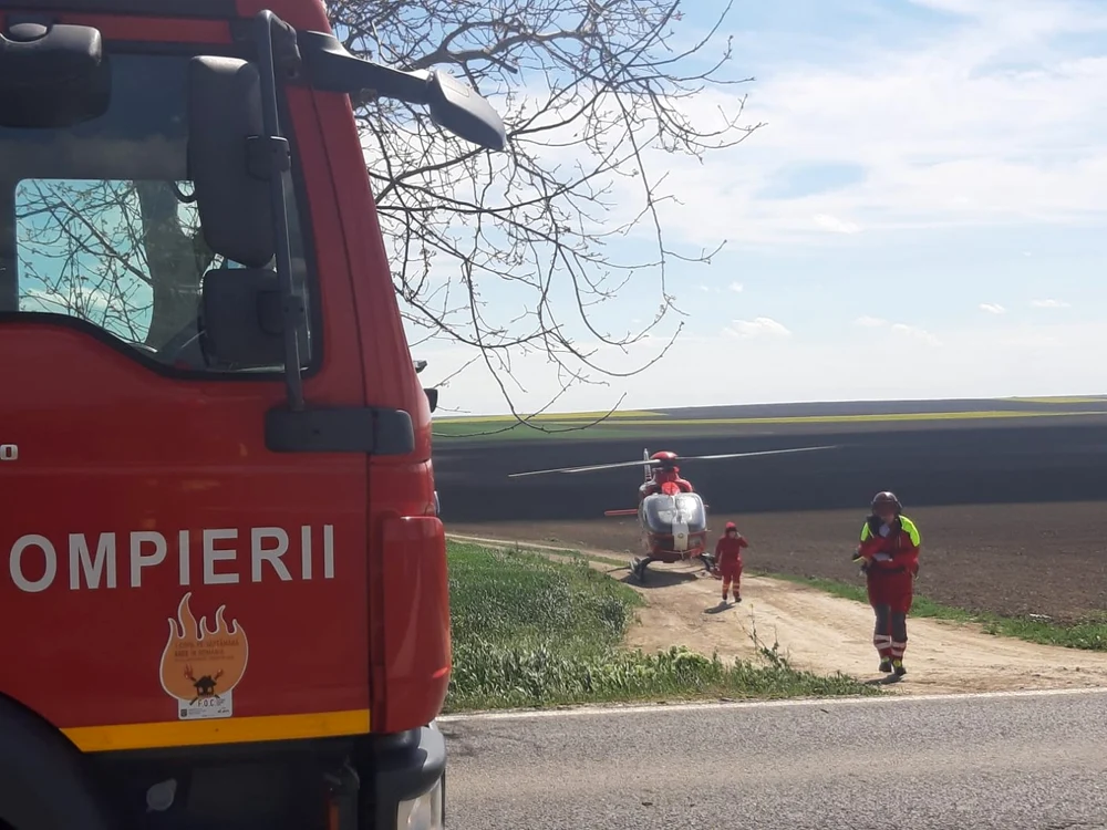 Accident rutier Tulcea FOTO ISU Tulcea