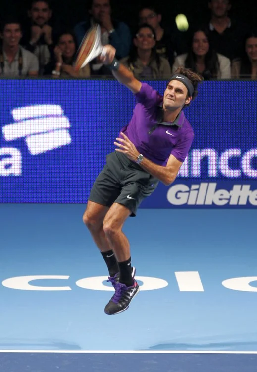 Roger Federer, în Columbia. (Foto: Reuters)