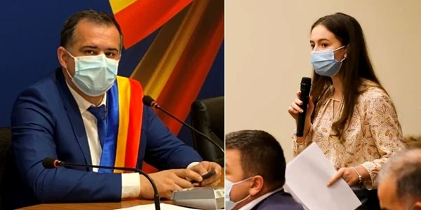 primar Viziteu si reprezentanta Asociatiei Elevilor FOTO zdbc.ro