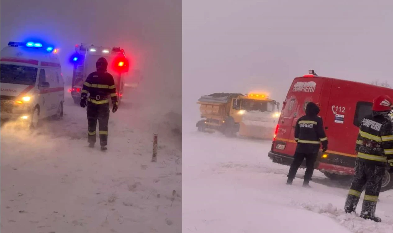 Accidentul a avut loc în zona localității Lazu FOTO ISU Ialomița
