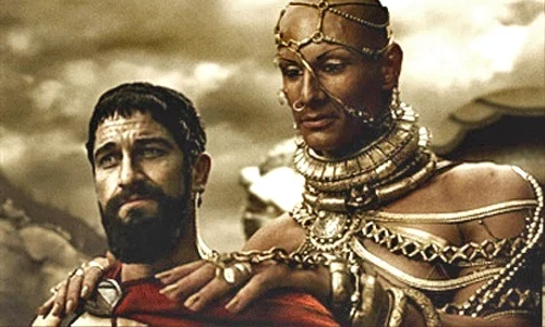 9 battle of thermopylae in 300 movie leonidas and xerxes jpg jpeg