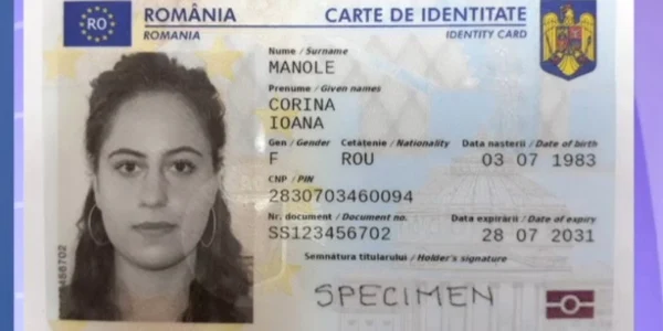 carte de idetitate cu cip buletin electronic captura video