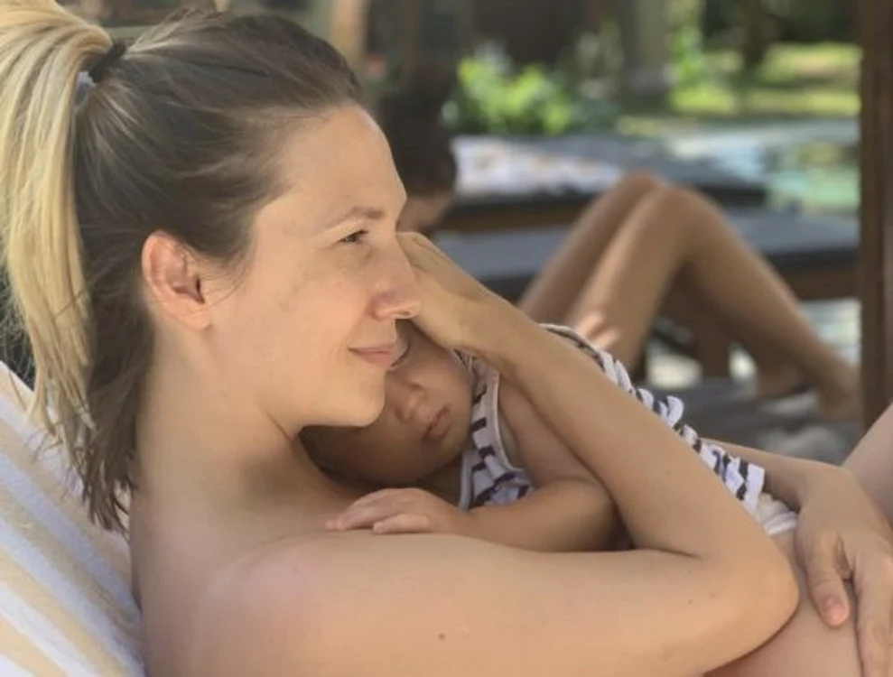 Adela Popescu și Radu Vâlcan, doi părinți epuizați după vacanța în Sri Lankafoto: arhivă personală