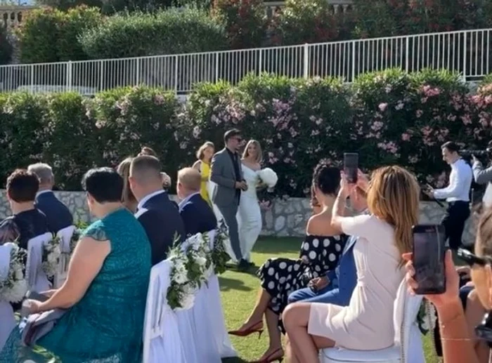 Denisa Tănase și Mircea Brânzei, nuntă în mare secret, într-un hotel castel de cinci stele de pe Riviera Francezăfoto: Instagram