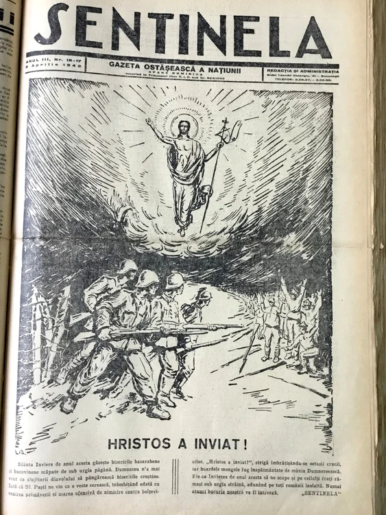 Pe 5 aprilie 1942, Armata Română a prăznuit Paștele pe Frontul de Est (© cristoiublog.ro)