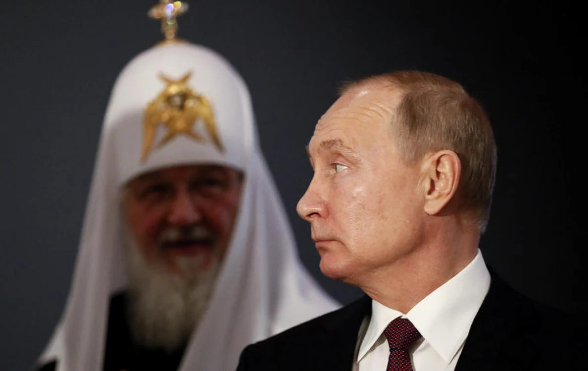 Vladimir Putin și patriarhul Rusiei, Kiril FOTO: Arhivă