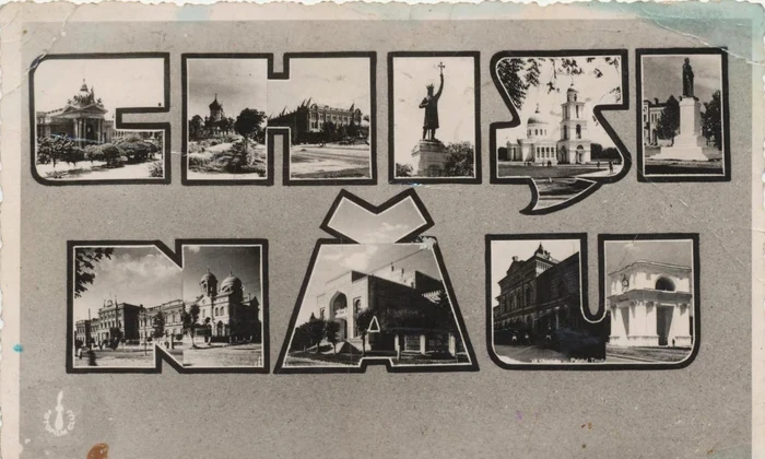 Chişinău (colaj). Carte poștală din perioada interbelică (© iMAGO Romaniae)