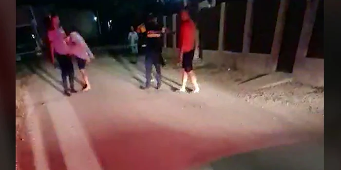 Poliția a intervenit pentru a despărți taberele. Captură video Sansa News