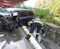 Accident pe Valea Oltului - DN7 - La apeduct Brezoi - coliziune între un TIR şi un autoturism soldată cu o victimă şi blocarea traficului Foto Adevărul