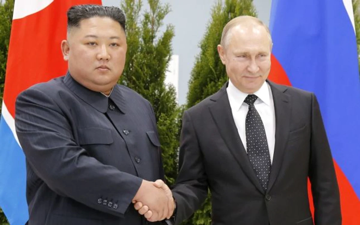 Kim Jong-un, primit de Putin la Vladivostok FOTO EPA-EFE