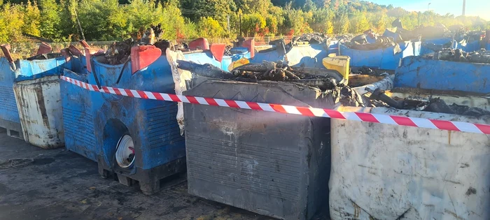 Firma deținea 18 tone de deșeuri cu conținut de substanță periculoasă. FOTO Garda de Mediu Dâmbovița