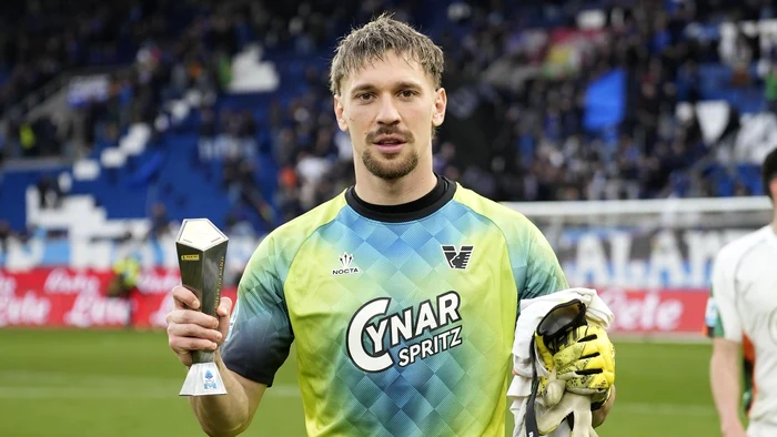 Ionuț Radu s-a obișnuit să fie desemnat ”omul meciului” în Serie A. Foto Facebook Venezia FC