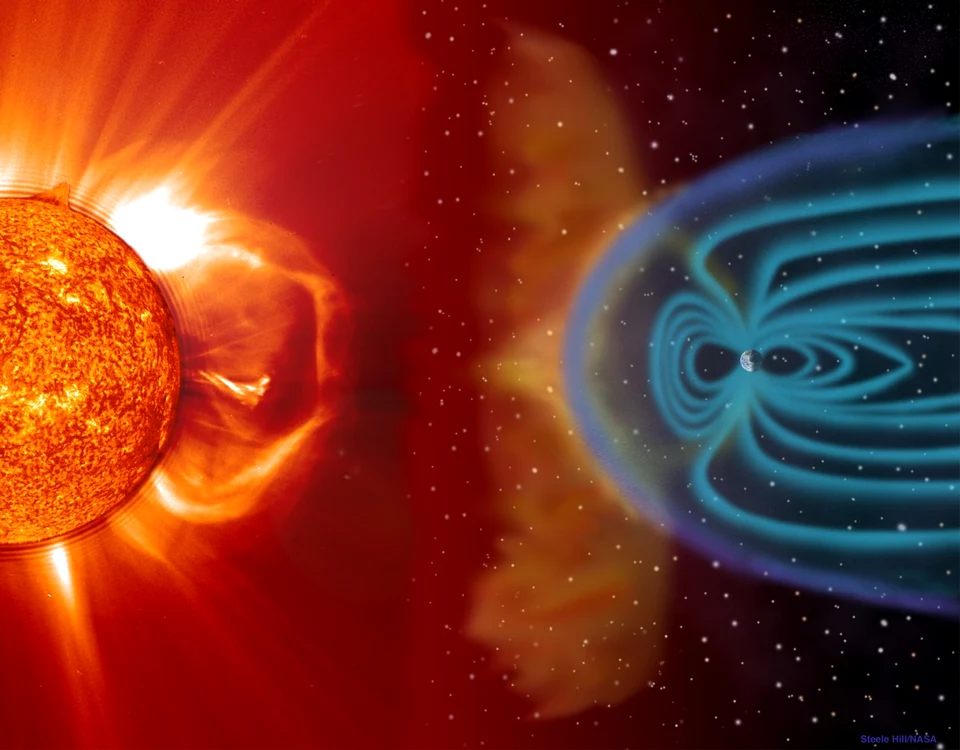Simularea digitală a unei explozii solare. FOTO NASA
