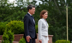 Nicusor Dan  Maia Sandu  MOLDOVA VIZITA OFICIALA DAN SANDU 02Foto INQUAM Photos  (7) jpg