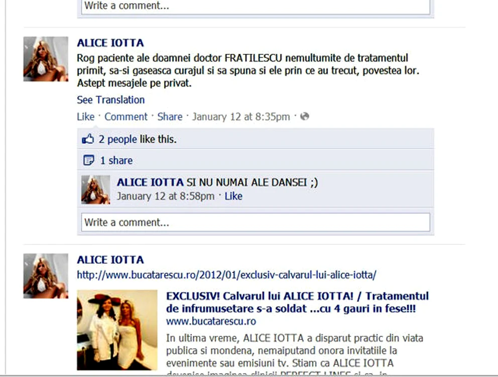 Adriana Fratilescu vs. Alice Iotta