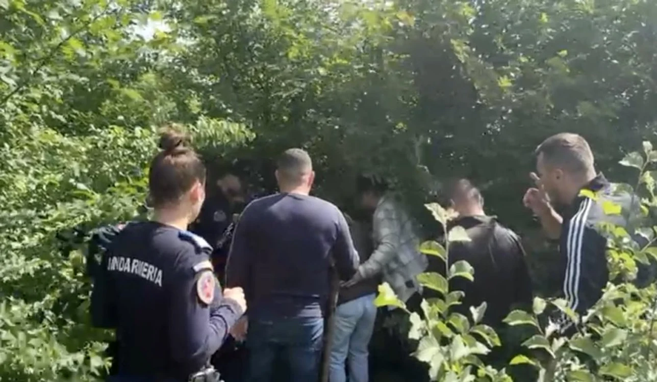 Locul unde a fost găsită copile FOTO: captură video Antena 3