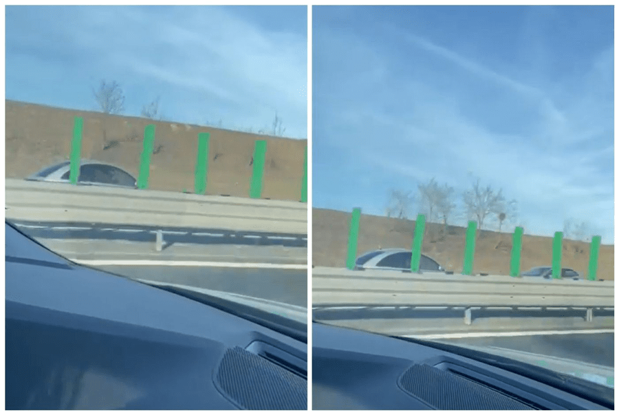 Șofer iresponsabil, surprins pe contrasens pe Autostrada Constanța-București. Mergea cu 120 km/h VIDEO