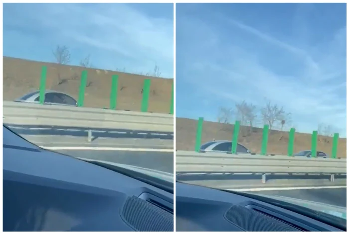 Șofer pe contrasens / Foto: Captură Video