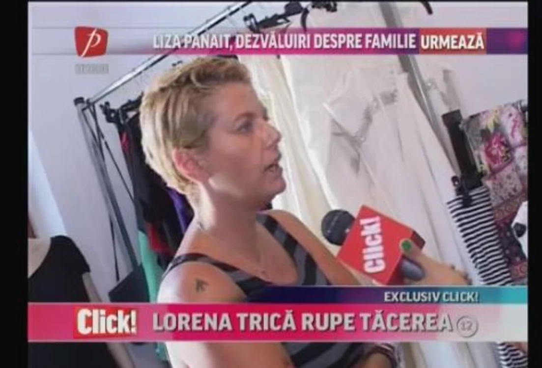 Lorena Trică a vorbit cu reporterul emisiunii Click! de la Prima Tv de marţi