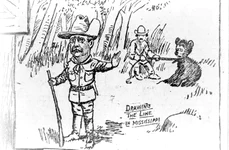 Caricatura publicată în „The Washington Post” cu denumire sugestivă: „Linie trasă în Mississippi” (© Profimedia)
