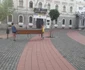 Ştefan Cojocnean face ordine în Piaţa Libertăţii FOTO Ştefan Both