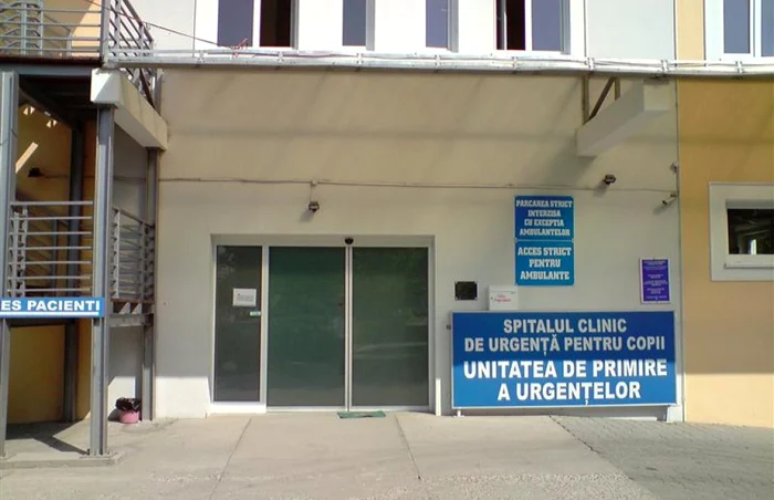Tânăra a fost dusă la Unitatea de Primire a Urgenţelor din Spitalul Clinic de Urgenţă pentru Copii din Cluj. FOTO: arhiva Spitalului de Copii