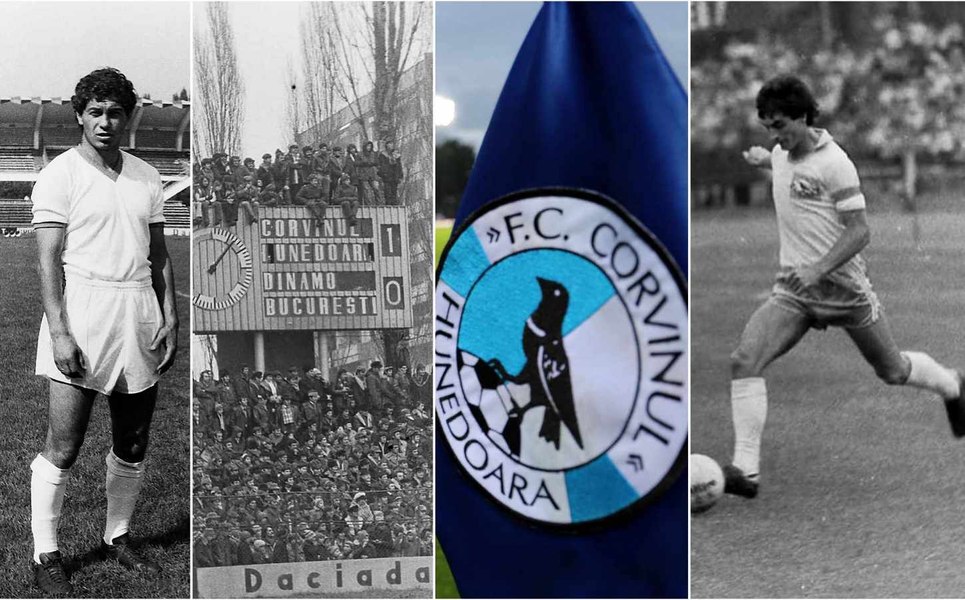 Corvinul, un secol de fotbal sub furnalele Hunedoarei. Povestea echipei legendare a lui Lucescu și Klein FOTO VIDEO