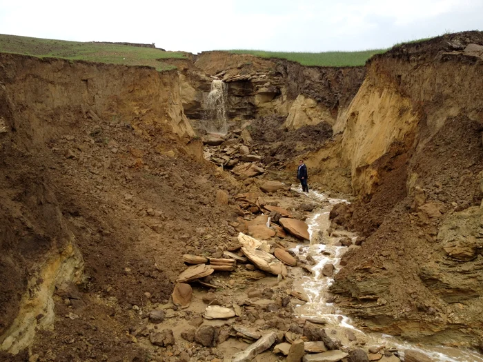 Canionul de la Salcea are 15 metri adâncimeFoto: "Adevărul"
