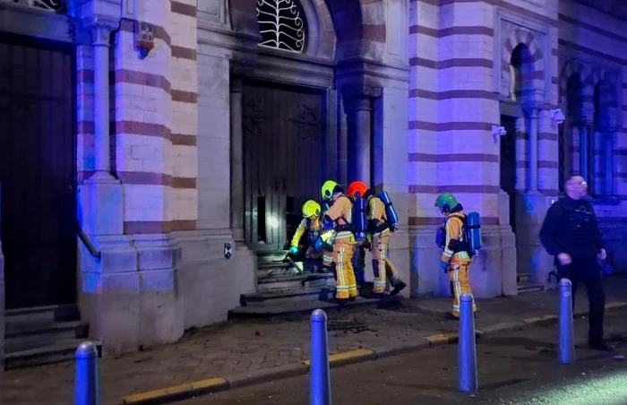 Explozie la sinagoga din orașul Liège FOTO: X