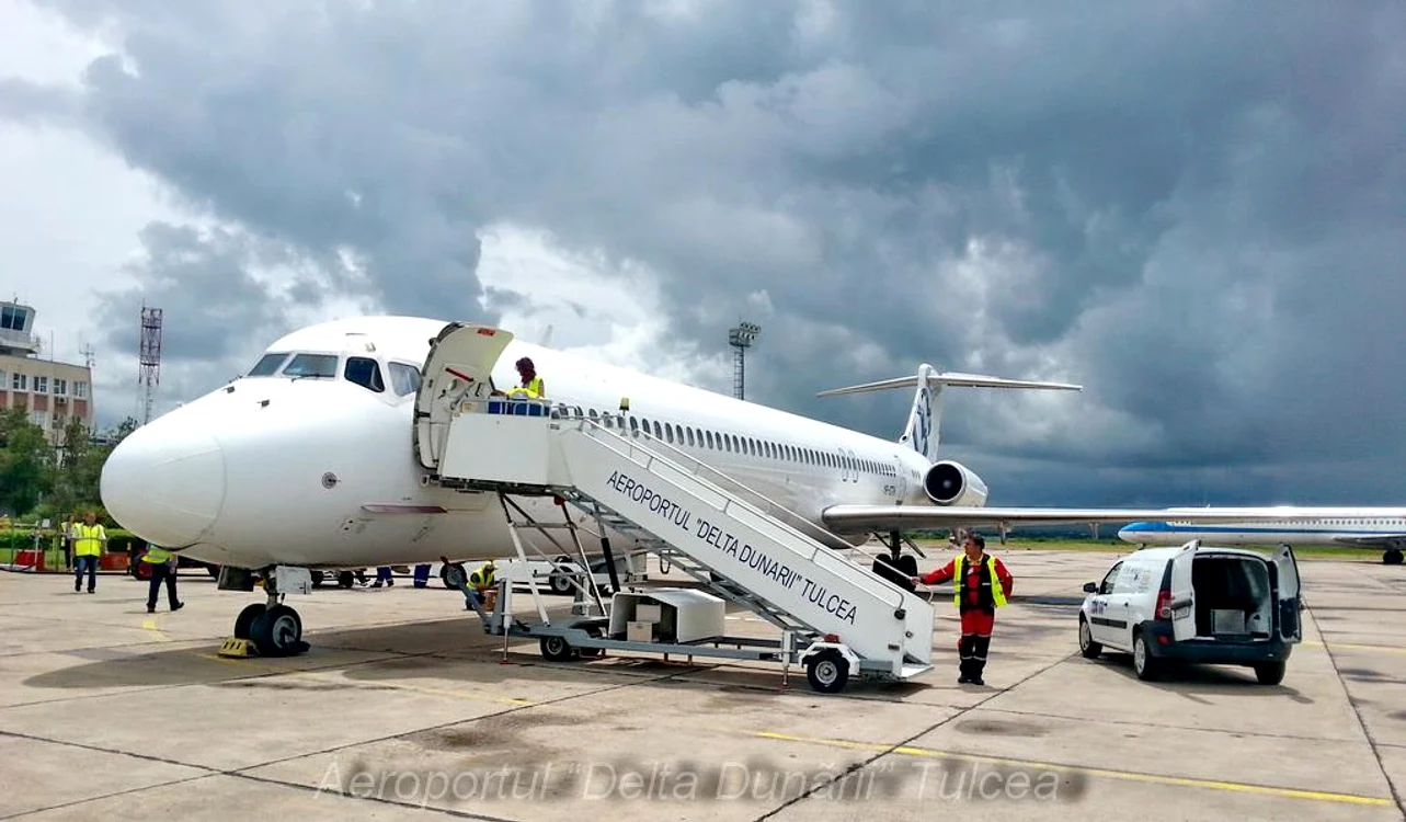 Aeroportul Delta Dunării Tulcea FOTO: FB/Aeroportul Delta Dunării