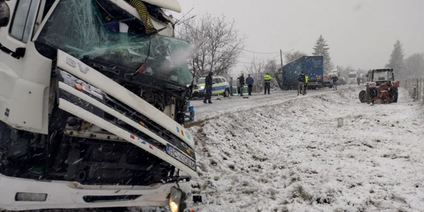 accident rutier Suceava carambol 