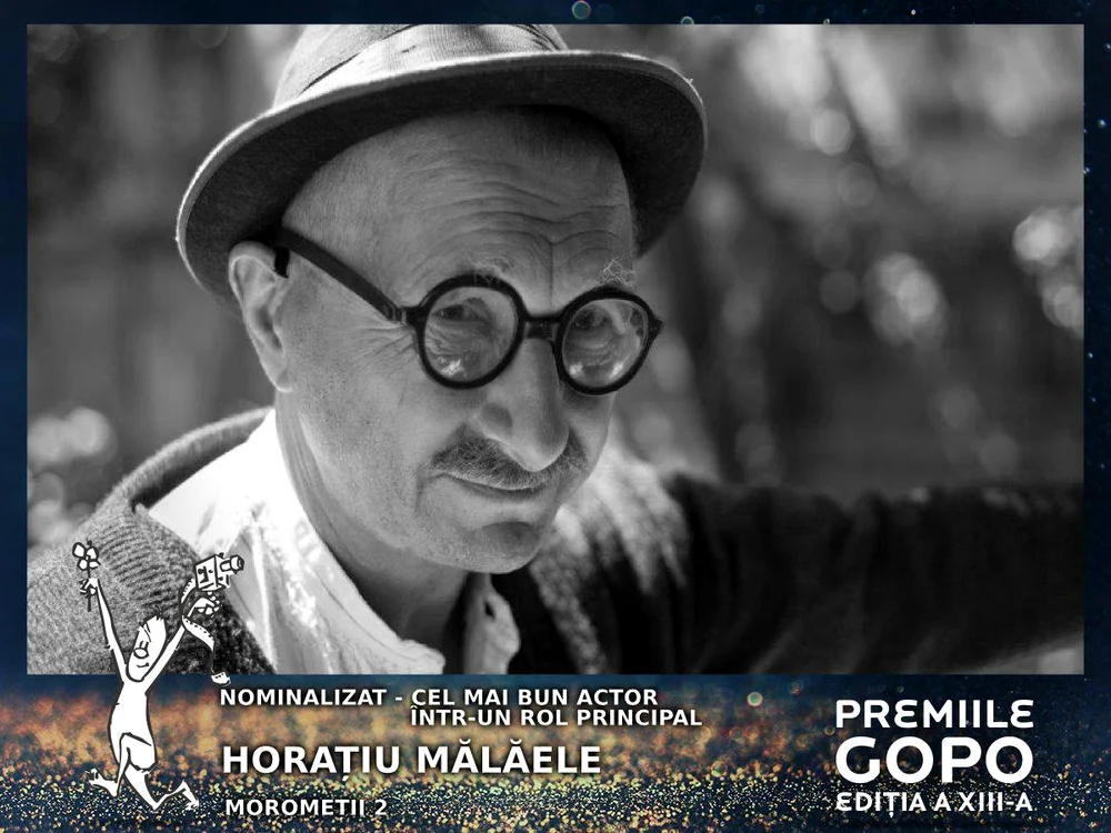 Horatiu Malaele este nominalizat la categoria "Cel mai bun actor într-un rol principal", pentru contribuţia din "Moromeţii"foto: Premiile Gopo/Facebook