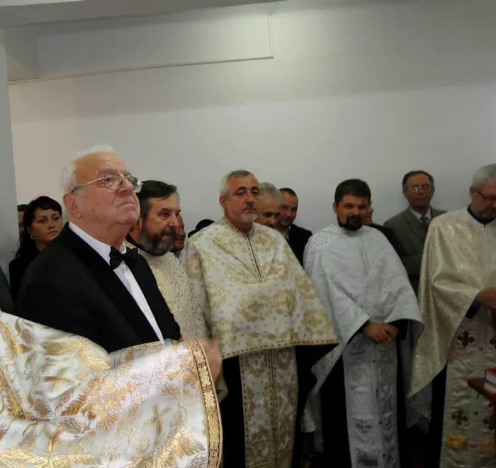 Actorul Alexandru Arșinel, în 2014, în Dolhasca   Sursa foto: Primăria Dolhasca