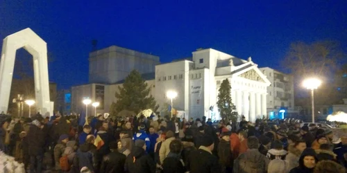 Imagine de la protestele din 29 ianuarie 2017