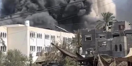 Explozie scoala gaza jpg