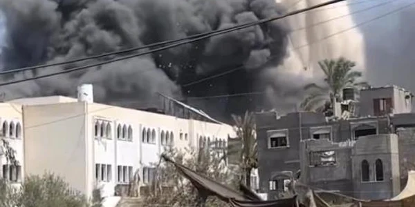 Explozie scoala gaza jpg