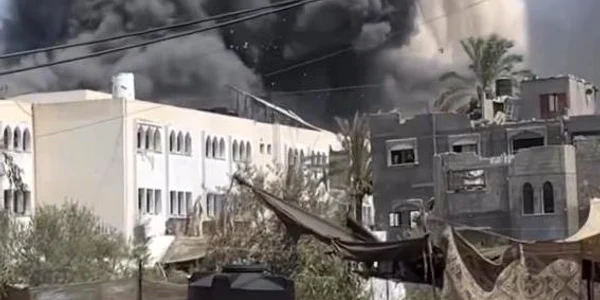 Explozie scoala gaza jpg
