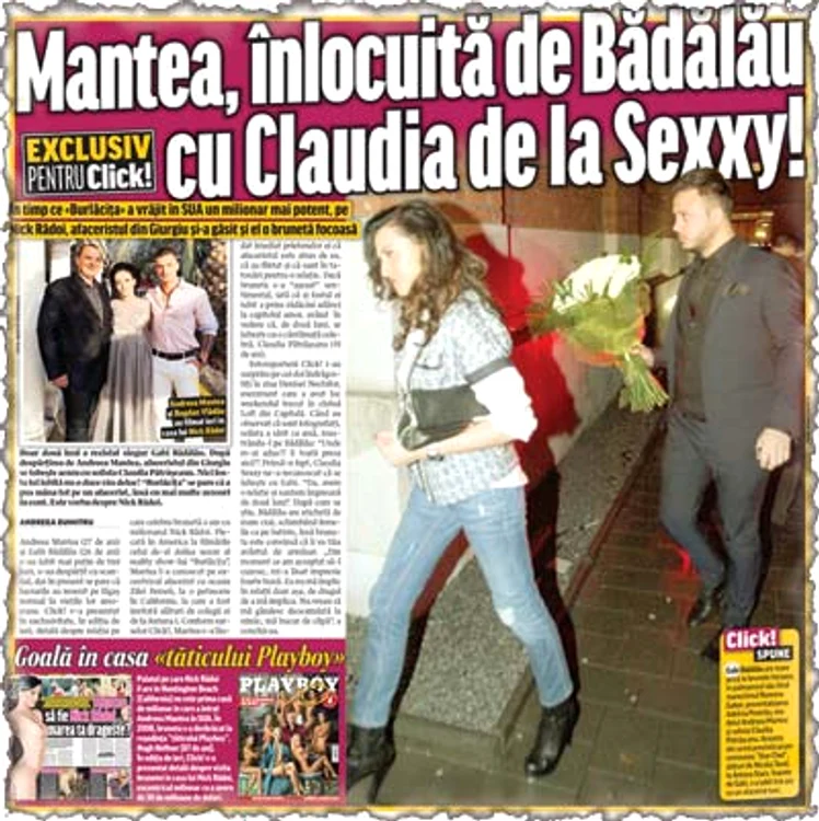 Claudia şi Gabi s-au afişat  pentru prima dată împreună la  sfârşitul lunii martie, la o  petrecere care a avut loc în  clubul Loft din Capitală
