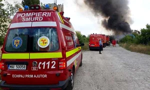 La faţa locului au acționat 10 autospeciale de stingere jpeg