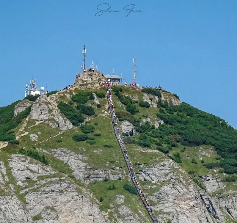 Scările de pe vârful Toaca FOTO Siliviu Foca